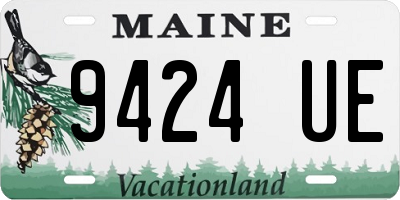 ME license plate 9424UE