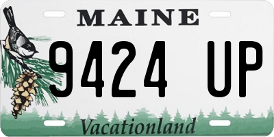 ME license plate 9424UP