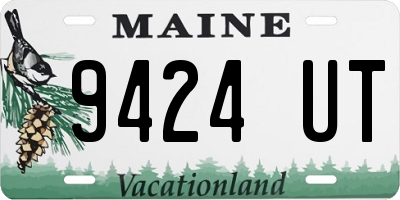 ME license plate 9424UT