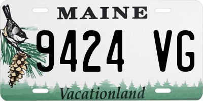 ME license plate 9424VG