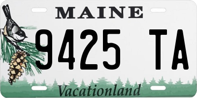 ME license plate 9425TA