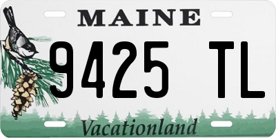 ME license plate 9425TL