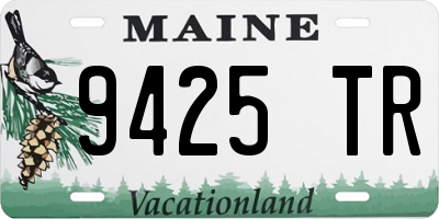 ME license plate 9425TR