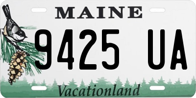 ME license plate 9425UA