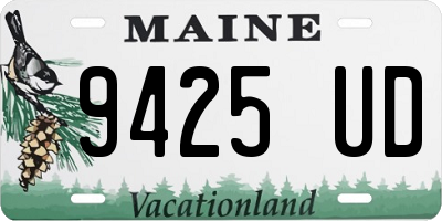 ME license plate 9425UD