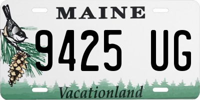 ME license plate 9425UG