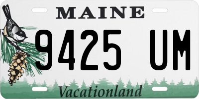 ME license plate 9425UM