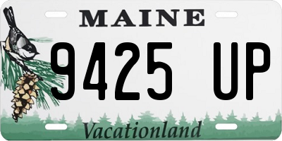 ME license plate 9425UP