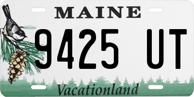 ME license plate 9425UT