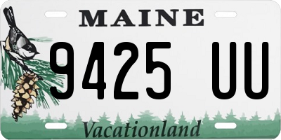 ME license plate 9425UU