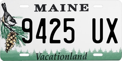 ME license plate 9425UX