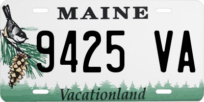 ME license plate 9425VA