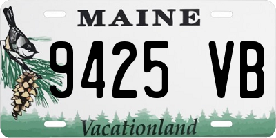 ME license plate 9425VB