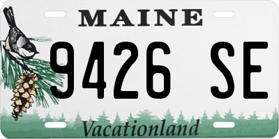 ME license plate 9426SE