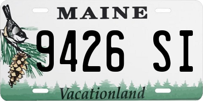 ME license plate 9426SI