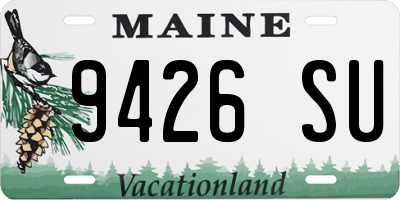 ME license plate 9426SU
