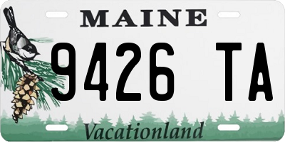 ME license plate 9426TA