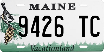 ME license plate 9426TC