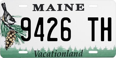 ME license plate 9426TH