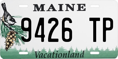 ME license plate 9426TP