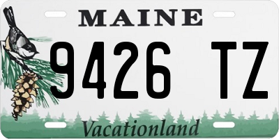 ME license plate 9426TZ