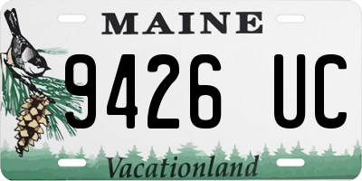 ME license plate 9426UC