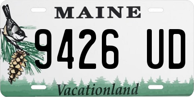 ME license plate 9426UD