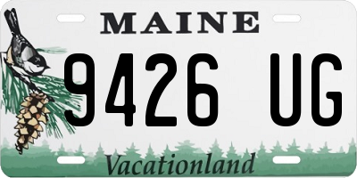 ME license plate 9426UG