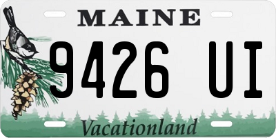 ME license plate 9426UI