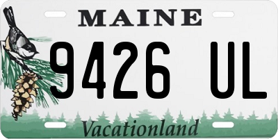 ME license plate 9426UL
