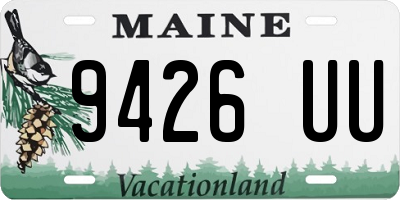 ME license plate 9426UU