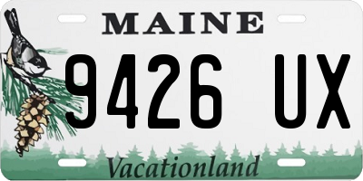 ME license plate 9426UX