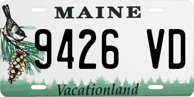 ME license plate 9426VD