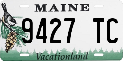 ME license plate 9427TC