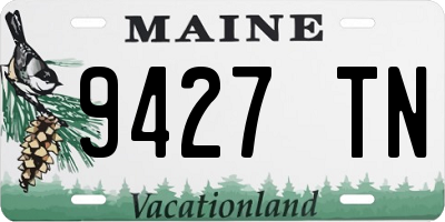 ME license plate 9427TN