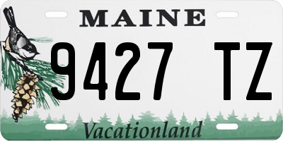 ME license plate 9427TZ