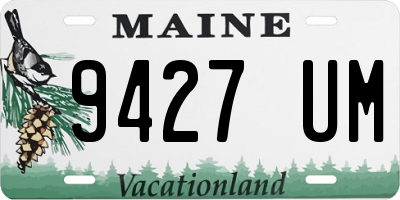 ME license plate 9427UM