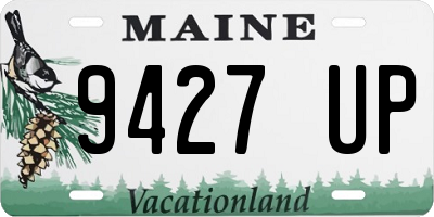 ME license plate 9427UP