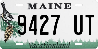 ME license plate 9427UT