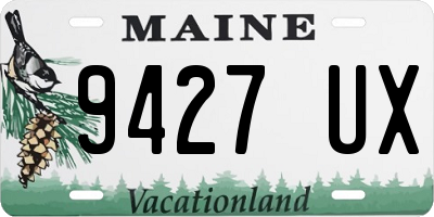 ME license plate 9427UX