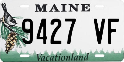 ME license plate 9427VF