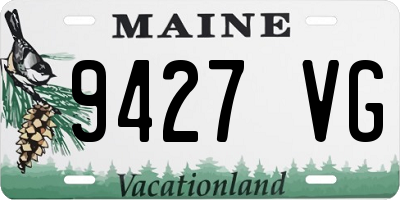 ME license plate 9427VG