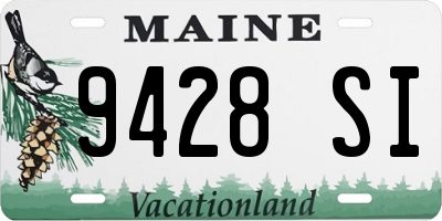 ME license plate 9428SI