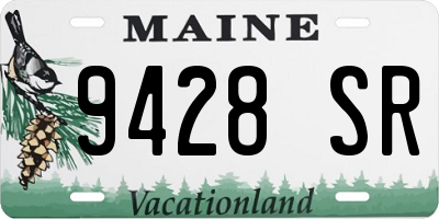 ME license plate 9428SR