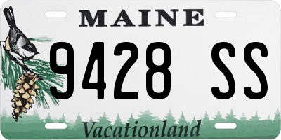 ME license plate 9428SS