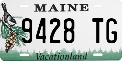 ME license plate 9428TG