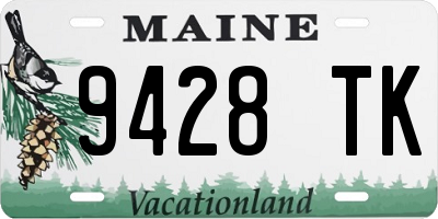 ME license plate 9428TK