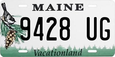 ME license plate 9428UG