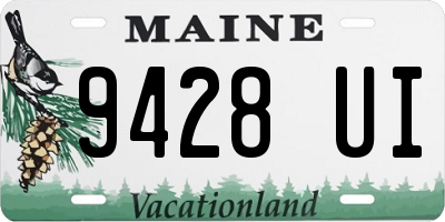 ME license plate 9428UI
