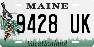 ME license plate 9428UK